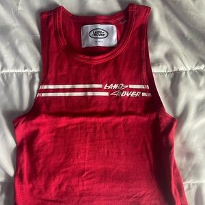 Pacsun Land Rover red tank top
